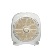 3D ELEGANT FASHION Box Fan White & Mocha