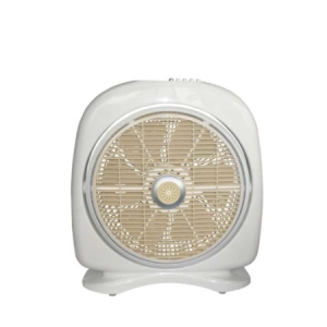 3D ELEGANT FASHION Box Fan White & Mocha