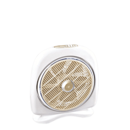 3D ELEGANT FASHION Box Fan White & Mocha